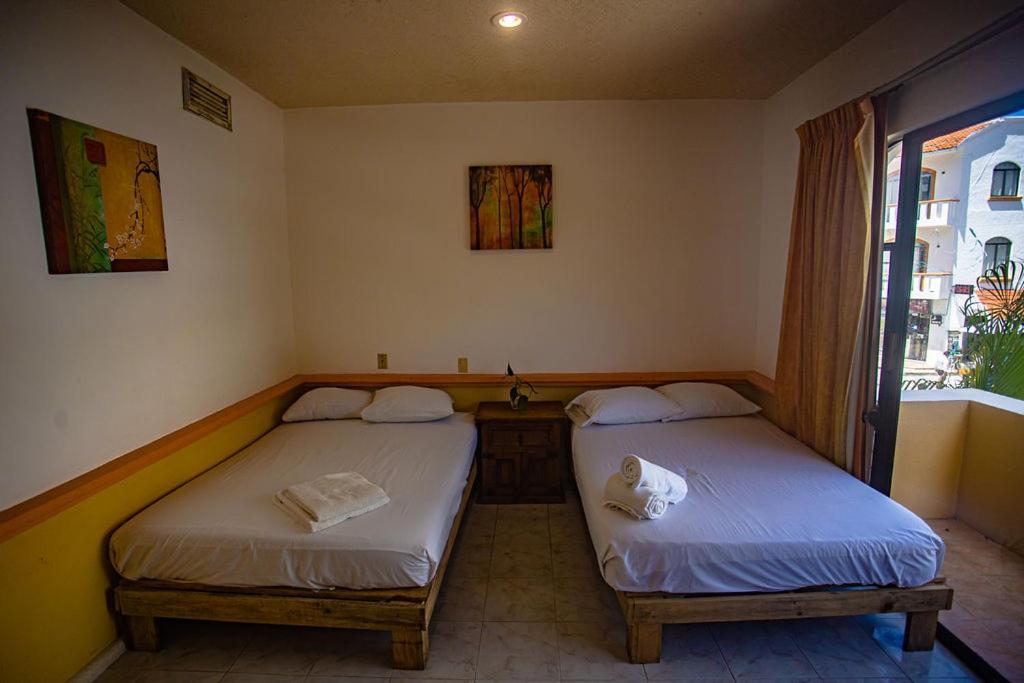 פלאייה דל כרמן Hotel Vista Caribe 5Ta Av A 5 Pasos De La Playa מראה חיצוני תמונה